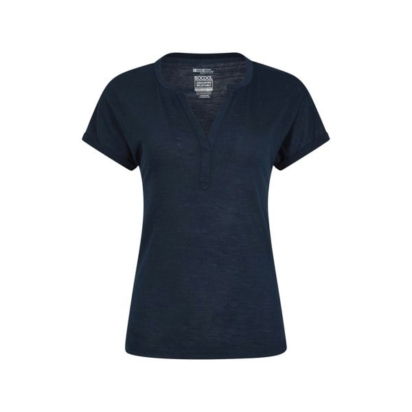 Mountain Warehouse Womens/Ladies Skye Slub Quick Dry T-Shirt - Navy