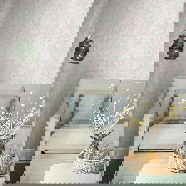 Laura Ashley Picardie Wallpaper - Petal - 10m