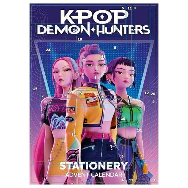 K-Pop Demon Hunters Stationery Advent Calendar, Advent Calendars And Cards, Entertainment, Gift