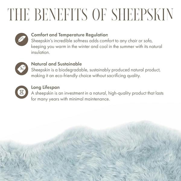 Infinity Leather Genuine Sheepskin Natural Silky Soft Fluffy Real Wool Rug