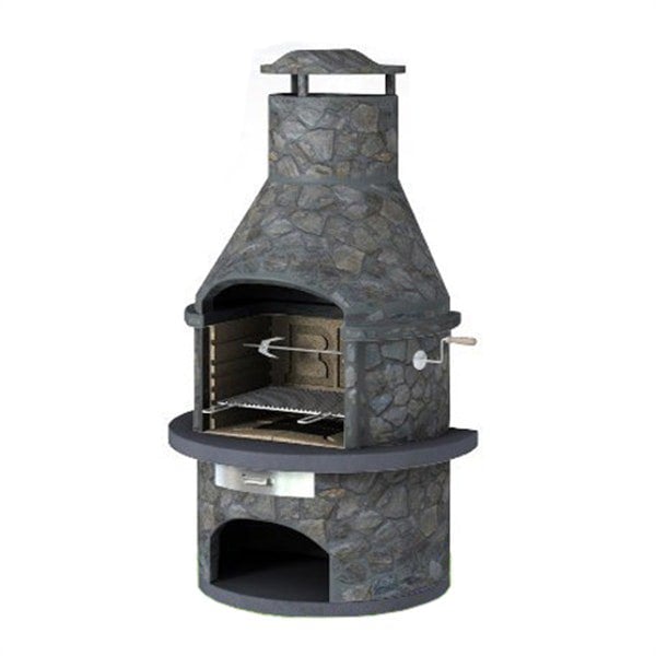 Callow Rondo Masonry BBQ & Pizza Oven - Dark Slate Charcoal