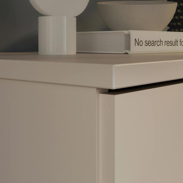 Furniture To Go Ganymede Wide TV Unit with Open Shelving, 2 Drawers & 2 Doors in Sand