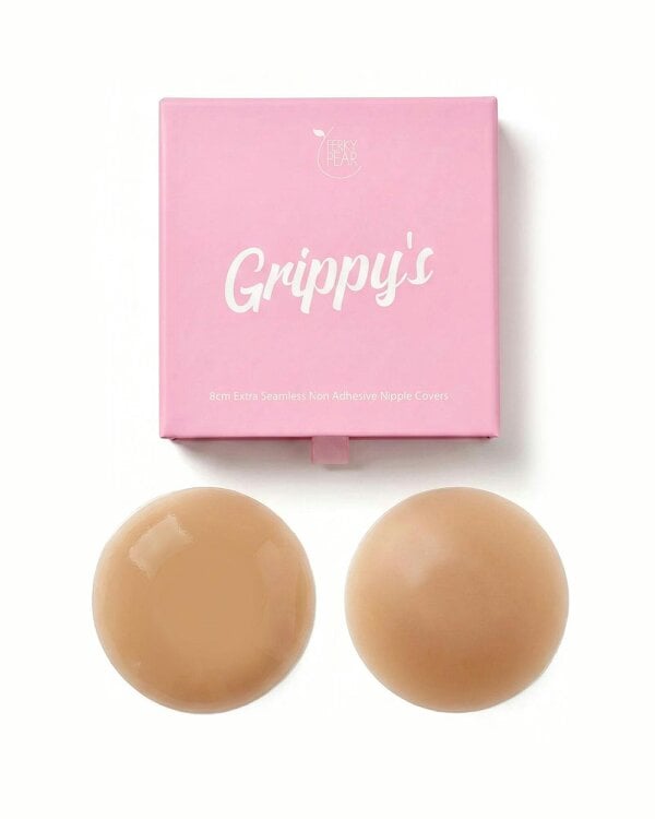Perky Pear "Grippy's" Seamless Nipple Covers - CARAMEL