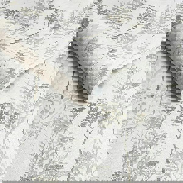 Superfresco Easy Solstice Leaves Wallpaper - Neutral - 10m