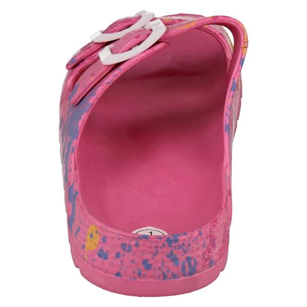 Spot On Girls Spot on Flat 2 Buckle Mule Sandals/Slider H0377