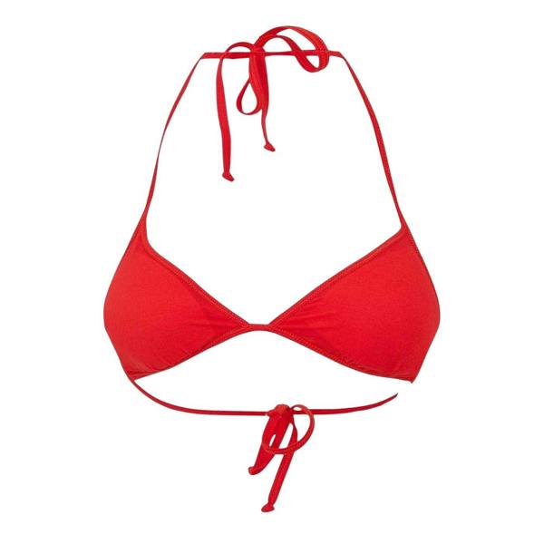Diesel Womens/Ladies Striped Bikini Top - Red - 