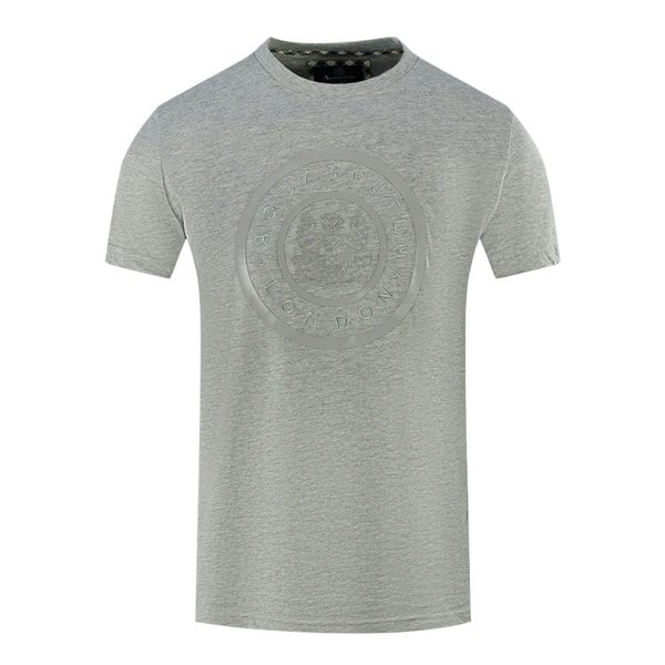 Aquascutum London Circle Logo T-Shirt - Grey