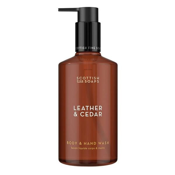 Scottish Fine Soaps Leather & Cedar Body Wash Hand Wash