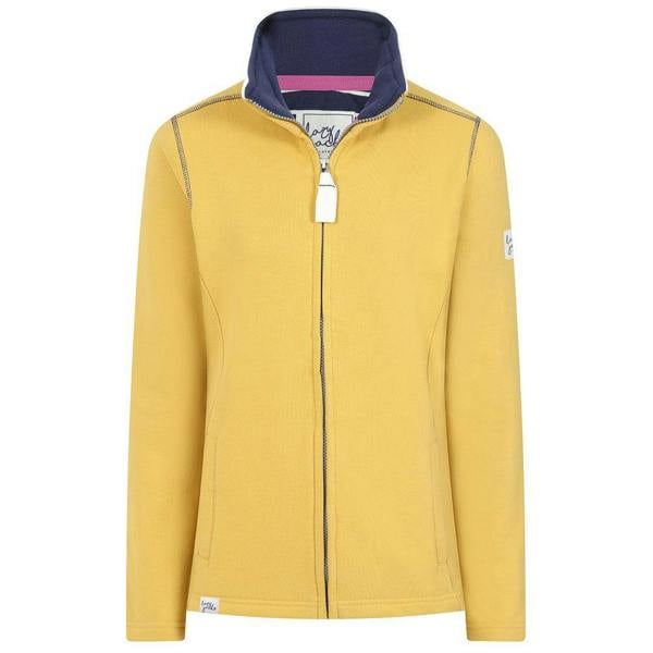 Lazy Jacks Women's Logo Full Zip Sweatshirt - Yellow
