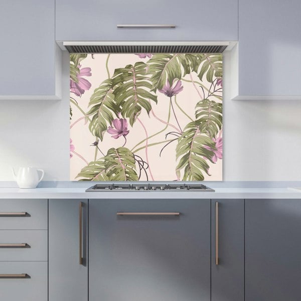 Warren Reed - Designer Pink Cosmos Flowers Kitchen Splashback