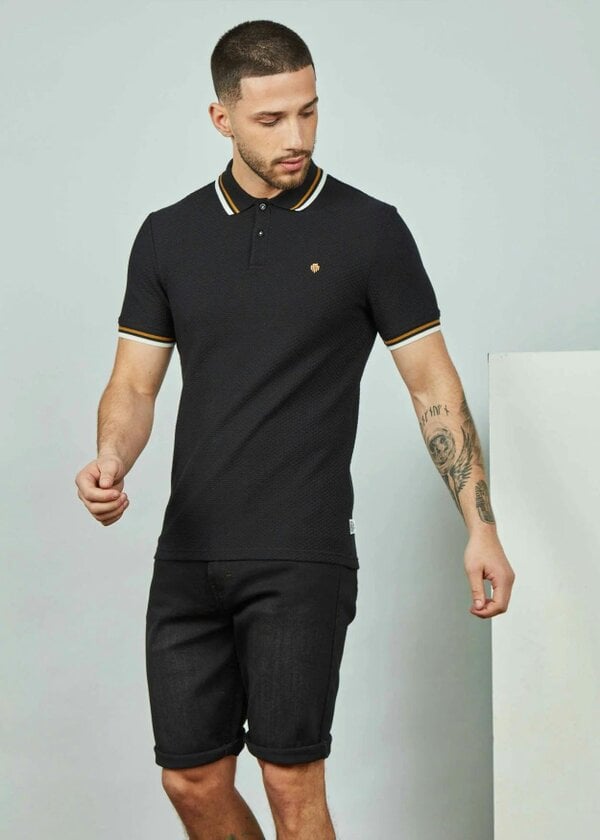 MISH MASH Paul Washed Jean Shorts - Black