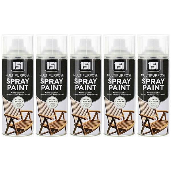 151 5X 151 Clear Lacquer Spray Paint 400ml