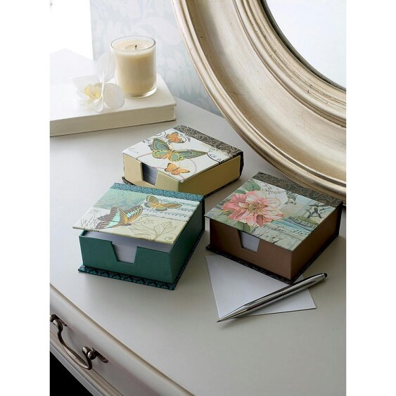 Scotts of Stow Floral Note Blocks - Set of 3