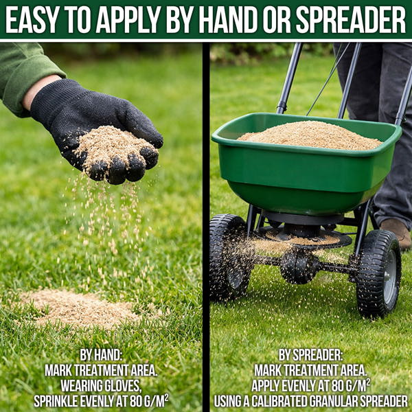 ProKleen Pro-Kleen Professional Lawn Sand 5:0:0 + 3% Iron Fast Greening, Thicker, Healthier & Stronger Grass