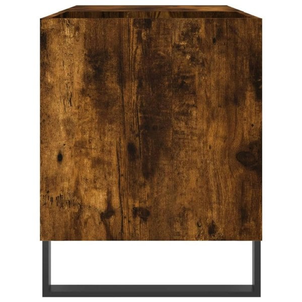 Berkfield Record Cabinet Smoked Oak 85x38x48 cm Engineered Wood