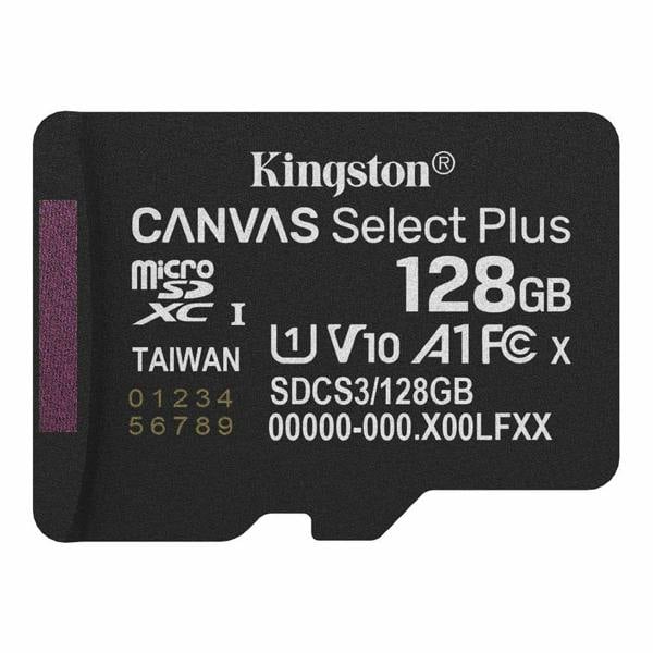 Kingston Canvas Select Plus MicroSD 150MBs Class 10 128GB with Adapter