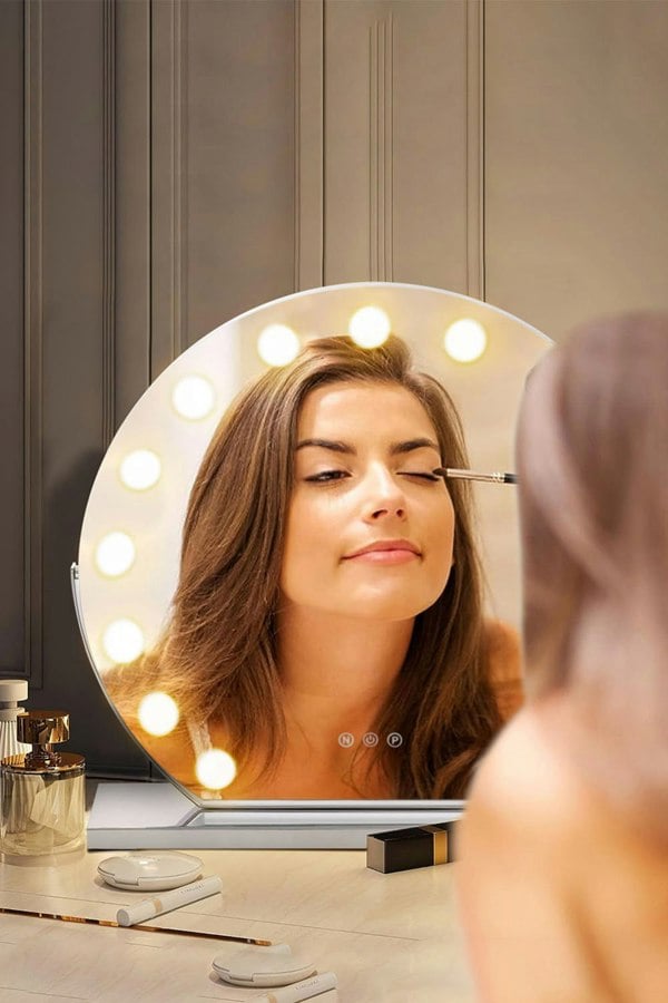 Living and Home Large Hollywood Vanity Mirror Makeup Dressing Table Mirror