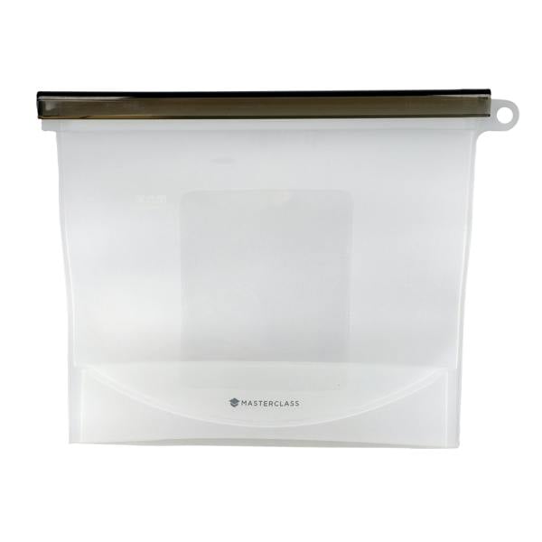 MasterClass 1.5-Litre Reusable Food Bag with Leakproof and Airtight Seal, BPA-Free Silicone