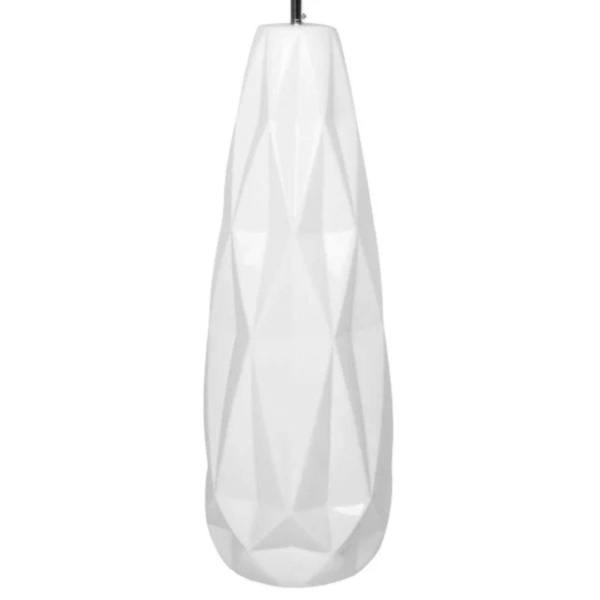 Pagazzi Lighting Skova White Ceramic Floor Lamp