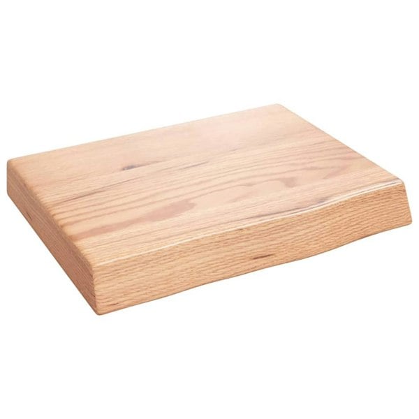 Berkfield Wall Shelf Light Brown 40x30x6 cm Treated Solid Wood Oak