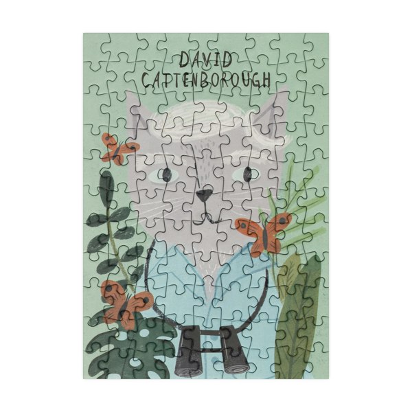 Happily Puzzles David Cattenborough - 99 Piece Mini Jigsaw Puzzle