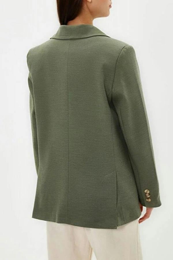 WOVCOR Lined Woven Blazer Jacket