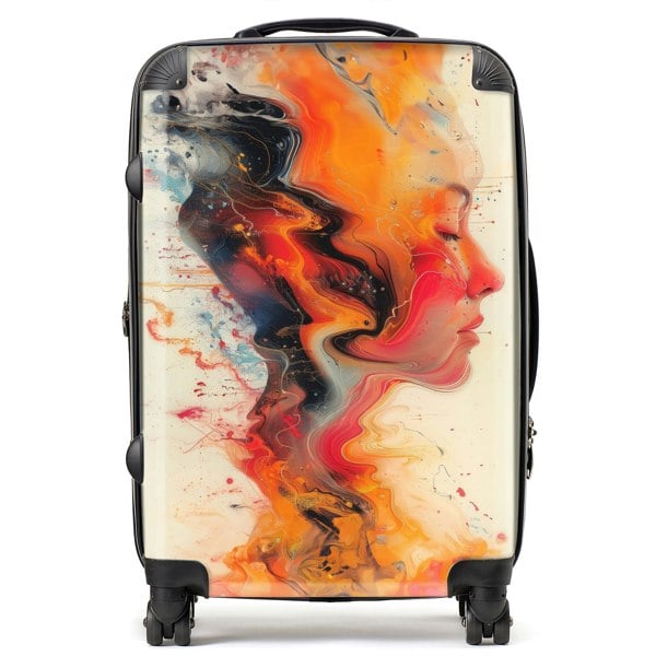 Warren Reed Geometric Vibrance Suitcase