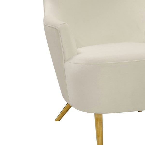 Furniture Edit Julia Cream Wingback Accent Occasional Chair