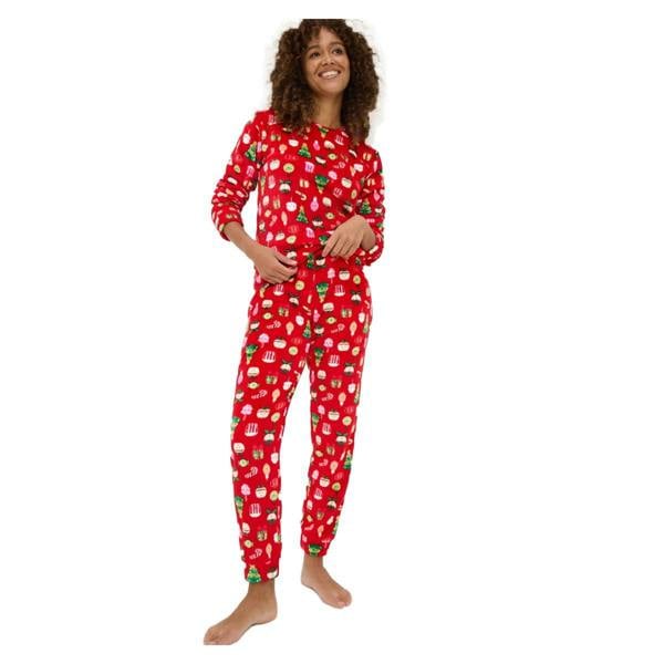 Cath Kidston Girls Fleece Long Pyjama Set - Red