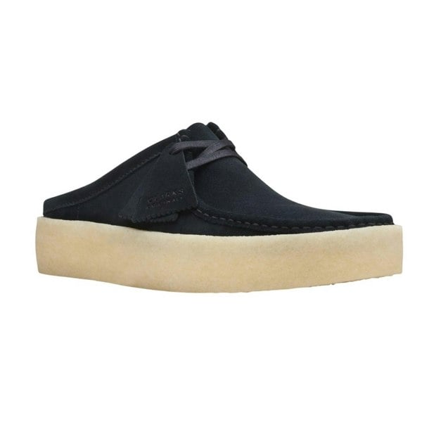 Clarks Originals Mens Wallabee Cup Suede Mules - Black