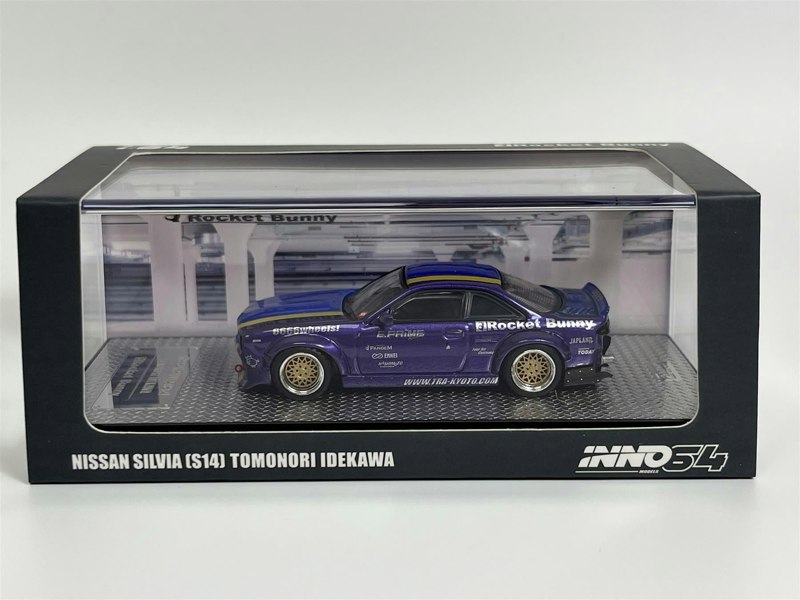 Inno 64 Nissan Silvia S14 Rocket Bunny Boss Tomonori Idekawa 1:64 Inno IN64S14BTOMOSAN