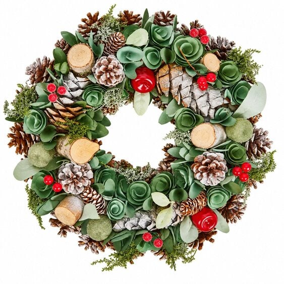 Neo Christmas Woodland Wreath Front Door 50 cm