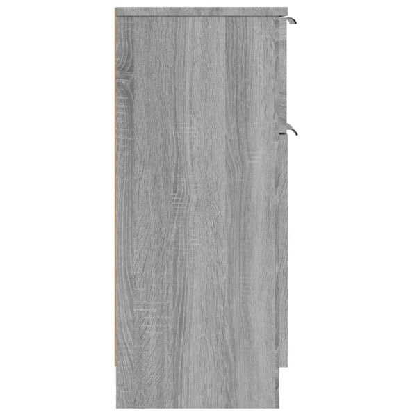 Berkfield Sideboards 2 pcs Grey Sonoma 30x30x70 cm Engineered Wood