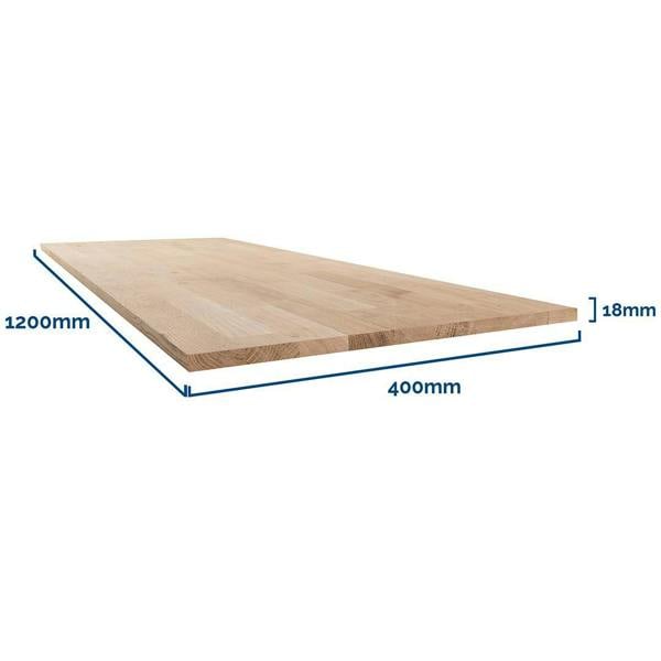 Snowdon Timber Oak Furniture Board (T) 18mm (W) 400mm (L) 1200mm