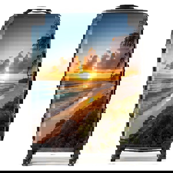 Warren Reed Sunrise On The Beach Suitcase