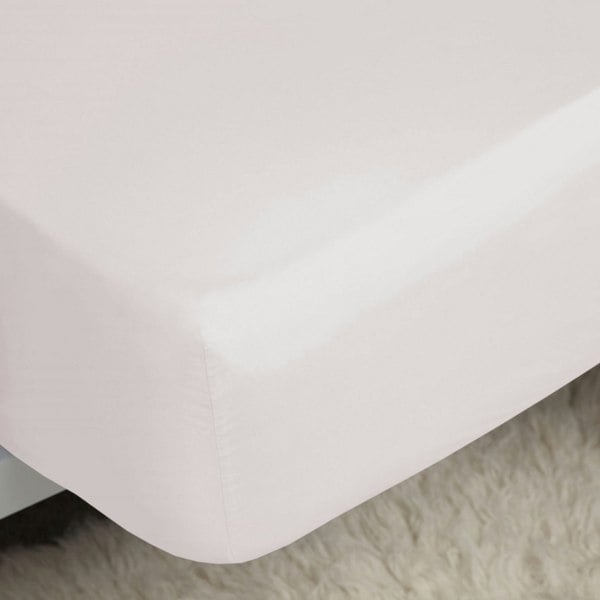 Belledorm Easycare Percale Fitted Sheet - Powder Pink