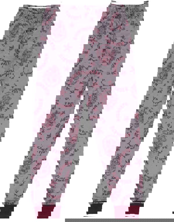 Harry Potter Girls Red Short Sleeve Long Leg Pyjama Set