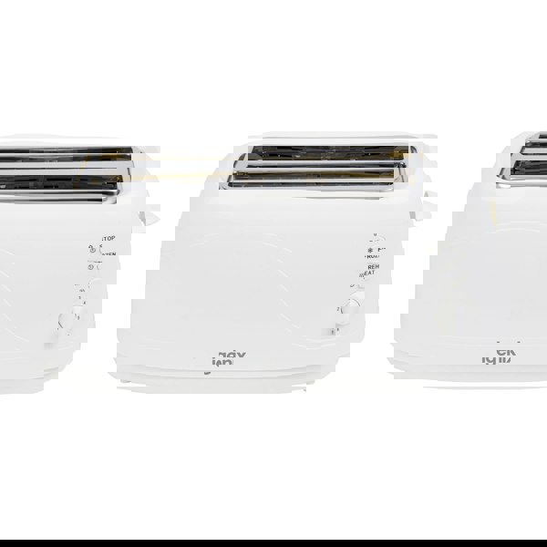 igenix 4 Slice Toaster, Removable Crumb Tray, White
