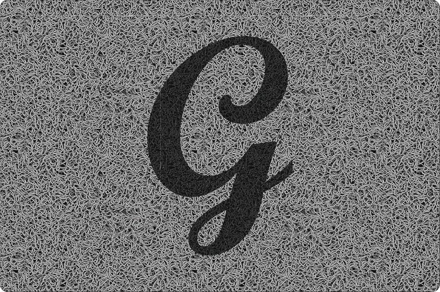 Nicoman Personalised Monogrammed Initial Letter Doormat 60 x 40cm