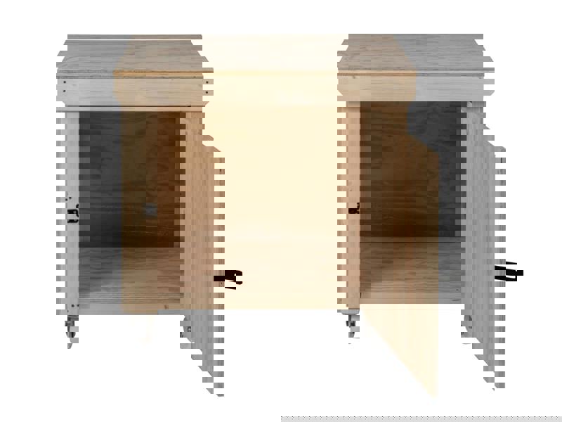 Arbor Garden Solutions Wooden Plywood Top Workbench With Lockable Cupboard (V.9) With Wheels