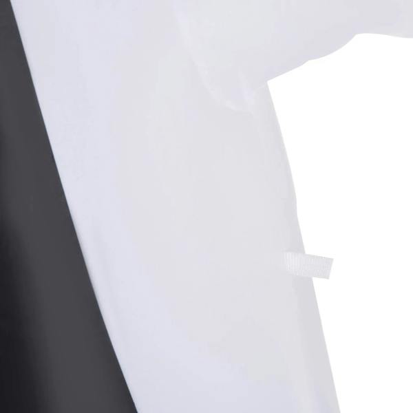 White inflatable ghost body with seam detail near the waist
