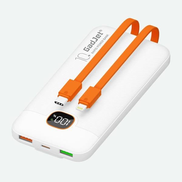 GadJet 10,000 mAh 5-in-1 Plus Power Bank