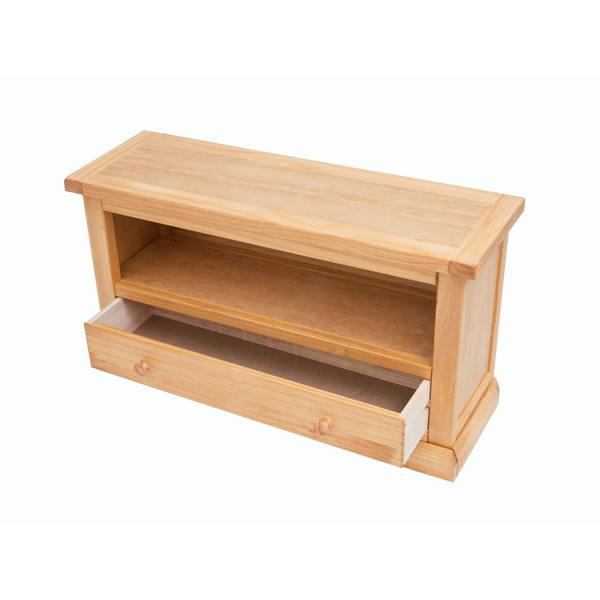 Cabinet Bits Lucca Waxed 1 Drawer TV Cabinet Wood Knob