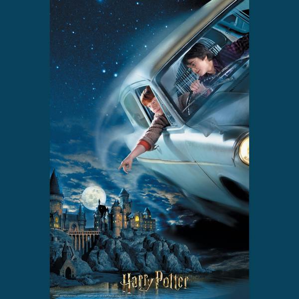 Prime 3D Puzzles Prime 3D Harry Potter Harry & Ron Flying Over Hogwarts 300 Piece Puzzle