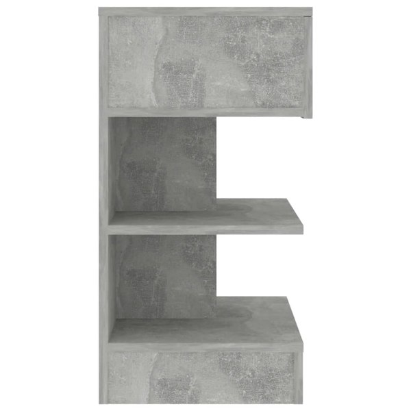 Berkfield Bedside Cabinets 2 pcs Concrete Grey 40x35x65 cm