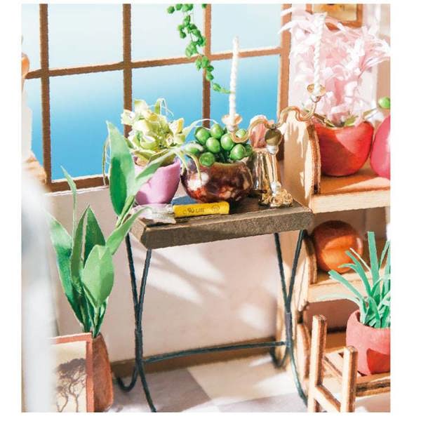 Dyzi 258 Piece Emily’s Flower Shop 3D Dollhouse Puzzle