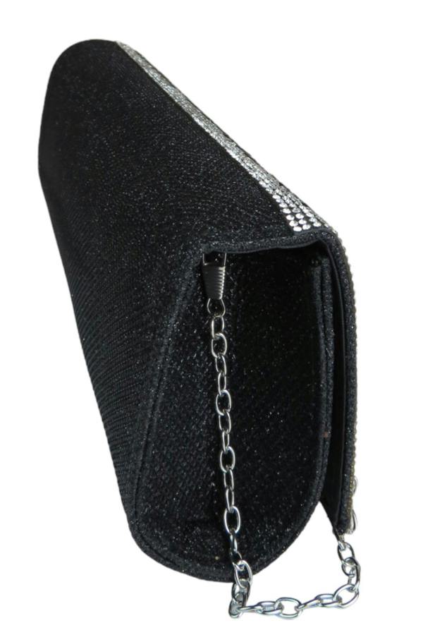Paulo Due Oval Pattern Diamante Clutch Bag