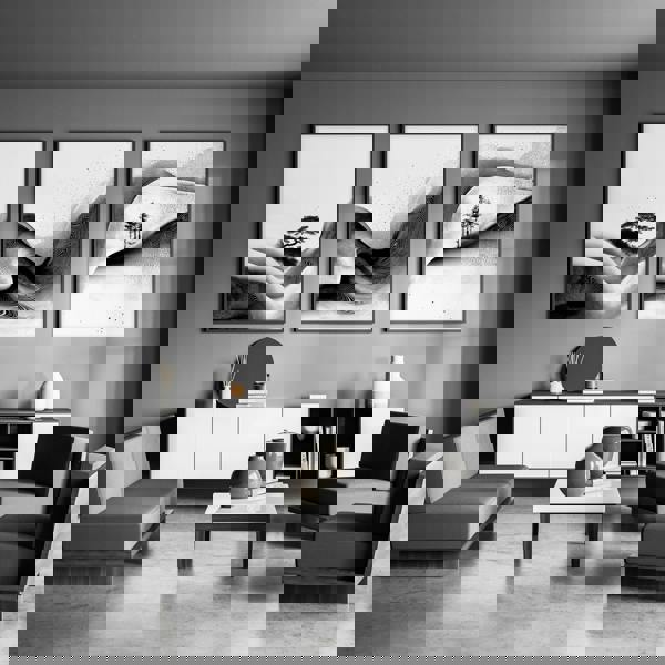 Modern Wall Art Living Room | Set of 3 Asian Inspired Wall art Prints