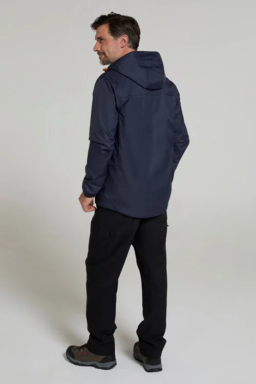 Mountain Warehouse Mens Torrent Waterproof Jacket - Dark Blue