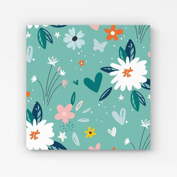 Warren Reed Garden Summer Flowers Canvas